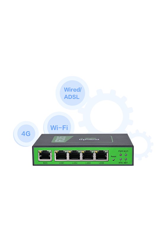InHand IR305 4G LTE Router with Dual SIM Slots, Cloud Management, 5 Ethernet Ports