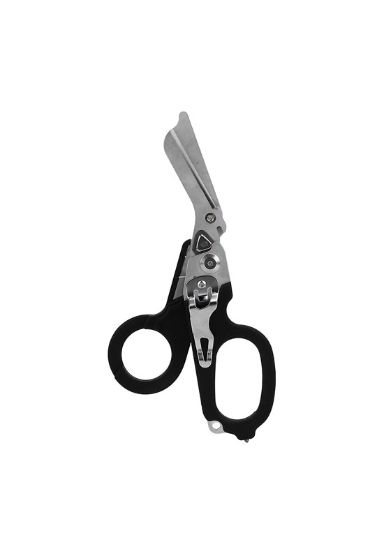 Multifunctional Scissors with Strap Cutter and Glass Breaker מספרים דוגמאת לדרמן